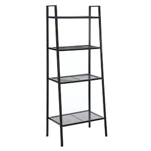 Designs2Go 58.25 Black Tall Ladder Metal Indoor Plant Stand