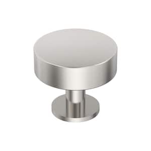 Radius 1-1/4 in. (32 mm) Modern Polished Nickel Round Cabinet Knob