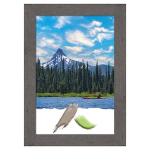 Rustic Plank Grey Picture Frame Opening Size 20 x 30 in.