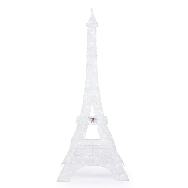 Home Accents Holiday 86 in. LED Lighted Twinkling Eiffel Tower