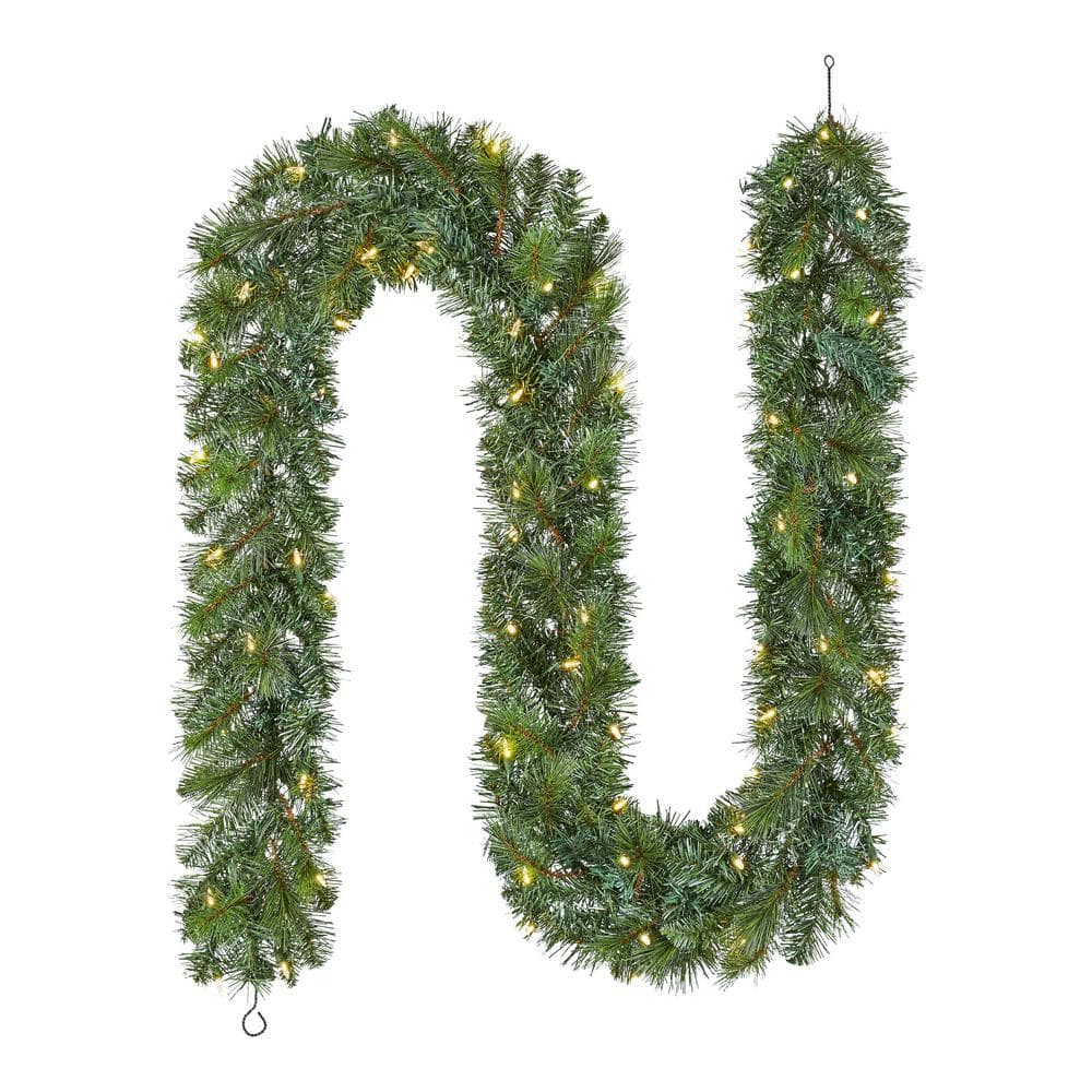 9 ft. Wesley Long Needle Pine LED Pre-Lit Artificial Christmas Garland price history on PriceWatchPro
