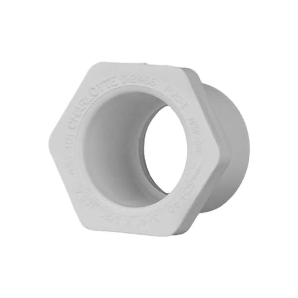 Charlotte Pipe 3/4 in. x 1/2 in. Sch. 40 SPG x S Reducer Bushing Fitting