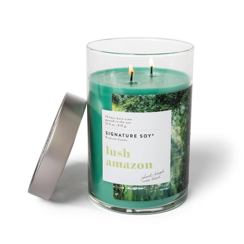 Green Soy Scented Jar Candle with Lid