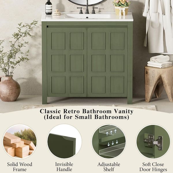VANITYFUS 36 in. W x 18.3 in. D x 34 in. H Single Sink Bath Vanity