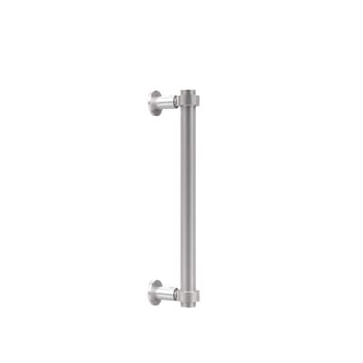 Contemporary 12 in. Back to Back Shower Door Pull in Satin Chrome