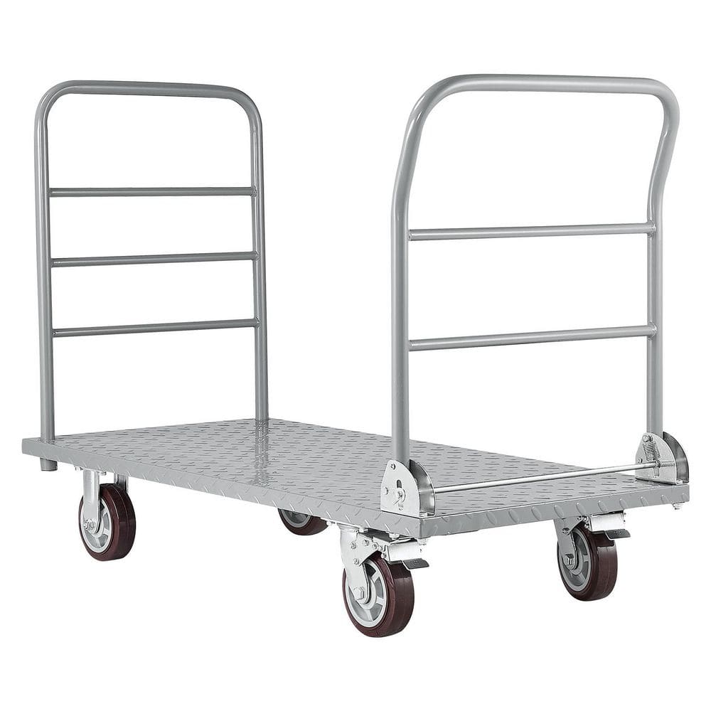 Platform Truck, 2650 lbs. Capacity, Heavy Duty Flatbed Cart Dolly, Foldable Hand Truck Cart, 48 x 24 x 36.2 in.