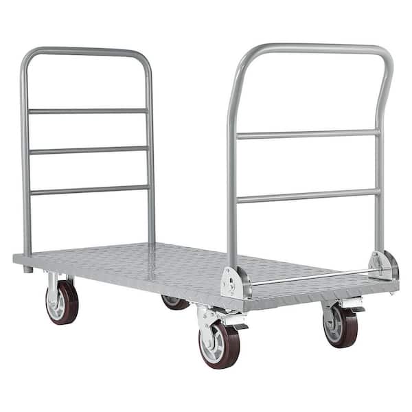 Platform Truck, 2650 lbs. Capacity, Heavy Duty Flatbed Cart Dolly, Foldable Hand Truck Cart, 48 x 24 x 36.2 in.