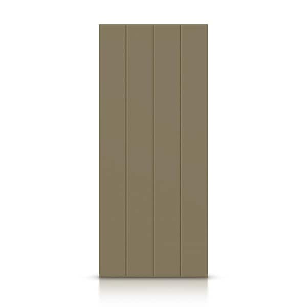 CALHOME 24 in. x 80 in. Hollow Core Olive Green Painted Composite MDF Interior Door Slab