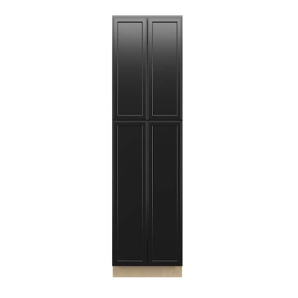 Kunal Kitchens Belle Haven Recessed 24 in. W x 90 in. H x 24 in. D in Driftwood Plywood Assembled Pantry Cabinet