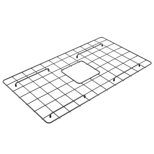 BOCCHI 30-inch Gun Metal Bottom Grid for 33-inch Single Bowl Sink