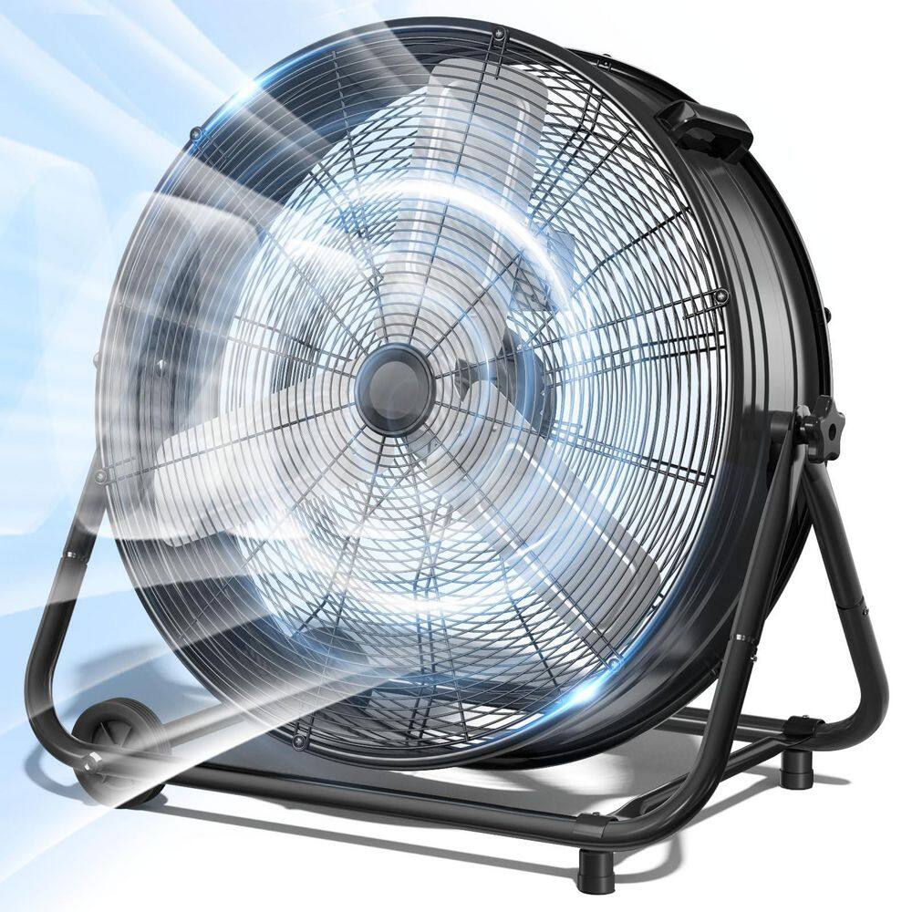 30 in. Industrial Drum Fan, 3-Speed ​​14000 CFM High Velocity Air Mover for Warehouse, Workshop, Factory, Black price history on PriceWatchPro