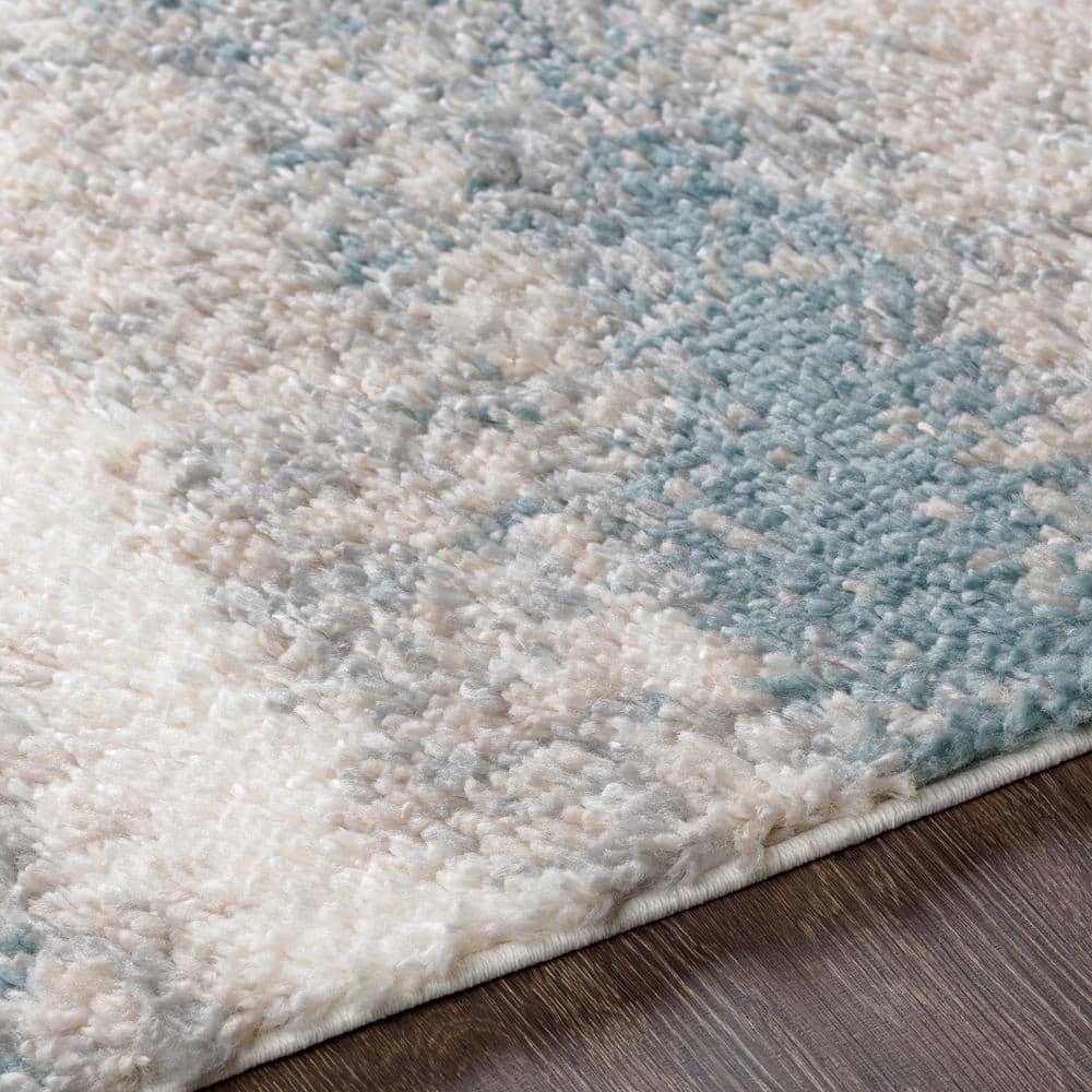 Doyle Aqua 8 ft. x 10 ft. Modern Indoor Area Rug - thumbnail 5