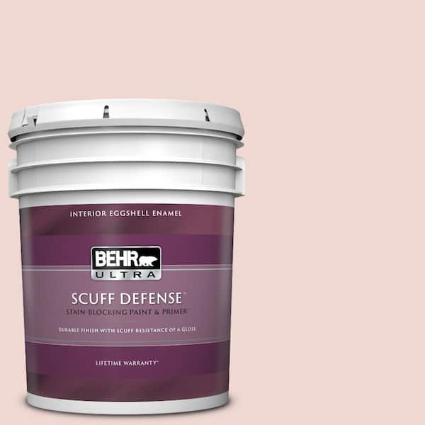 BEHR ULTRA 5 gal. #150E-1 Delicate Blush Extra Durable Eggshell Enamel Interior Paint & Primer
