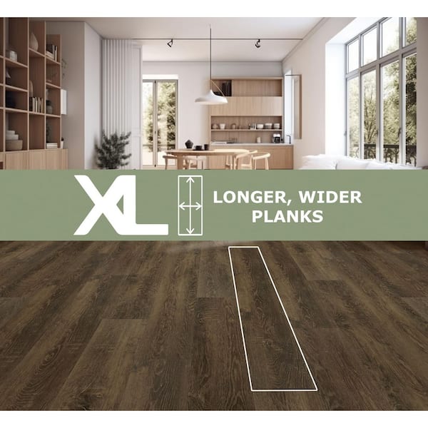 Xander 20 MIL x 9 in. W x 72 in. L Click Lock Waterproof WPC Luxury Vinyl Plank Flooring (22.33 sq. ft./case)