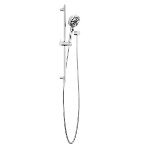 Peerless Precept 6-Spray Patterns 1.5 GPM 3.88 in. Wall Mount Handheld Shower Head with Slide Bar in Chrome