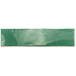 Catalina Green Lake 3 in. x .31 in. Ceramic Wall Tile Sample