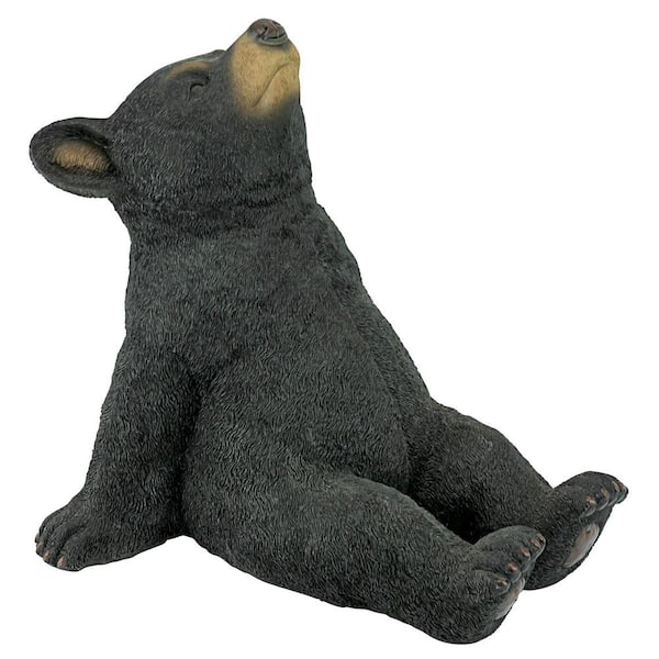 Design Toscano 11.5 in. H Catching Rays Bear Cub Statue
