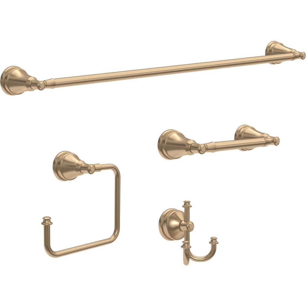 Champagne Bronze 18'' Extendable Wall Mounted Towel Bar