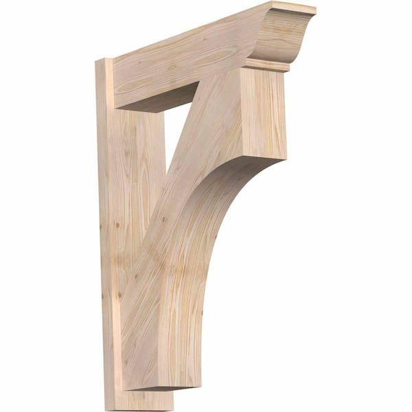 Ekena Millwork 8 in. x 38 in. x 30 in. Westlake Traditional Smooth Douglas Fir Outlooker