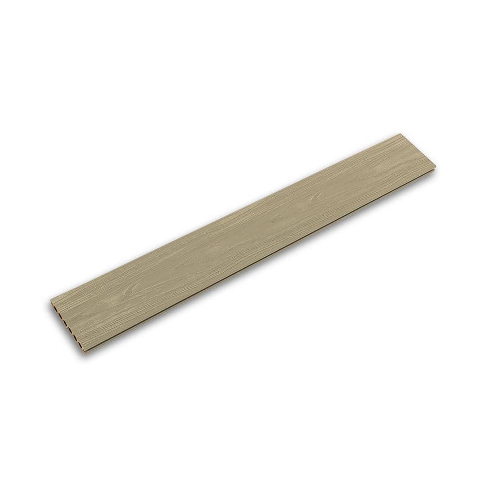 Heavy-Duty 1 in. x 5.4 in. x 8 ft. Antique Wood Grooved Hollow Composite Decking Board price history on PriceWatchPro