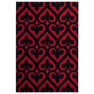 Bristol Heartland Red 5 ft. 3 in. x 7 ft. 6 in. Area Rug