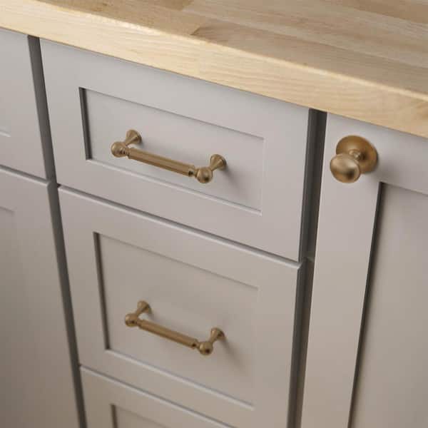 Classic Farmhouse 3-3/4 in. (96 mm) Classic Champagne Bronze Cabinet Drawer Bar Pull