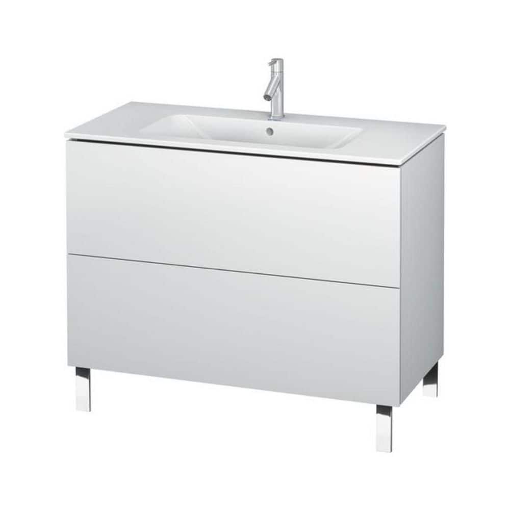 L-Cube 18.88 in. W x 40.13 in. D x 27.75 in. H Bath Vanity Cabinet without Top in White Matte price history on PriceWatchPro
