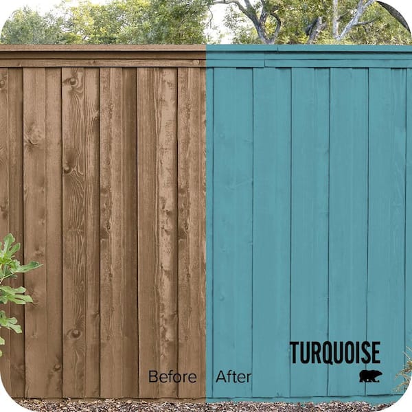 5 gal. #BIC-53 Turquoise Solid Color House and Fence Exterior Wood Stain