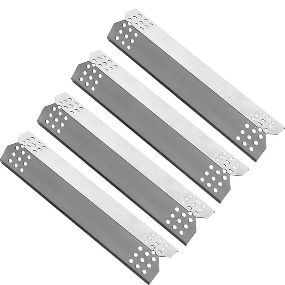 Stainless Steel Pedestal Grill Heat Shield Plate Flame Tamer, 14 9/16 in. x 3 3/8 in., Set of 4