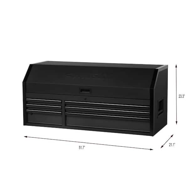 Husky Heavy-Duty 52 in. W 6-Drawer, Deep Tool Chest in Matte Black