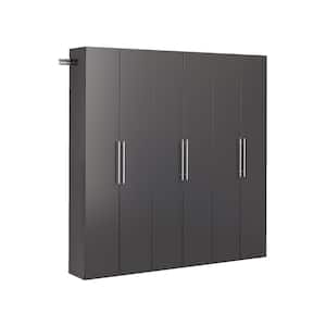 HangUps 72 in. W x 72 in. H x 12 in. D Storage Cabinet Set C in Black ( 3 Piece )
