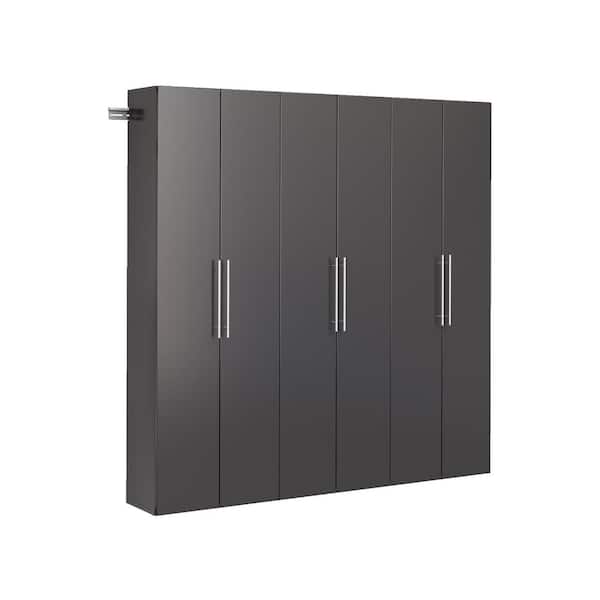 Prepac HangUps 72 in. W x 72 in. H x 12 in. D Storage Cabinet Set C in Black ( 3 Piece )
