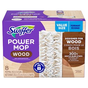 Power Mop Wood Mopping Pad Refills (8-Count)