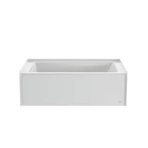 PROJECTA 60 in. x 36 in. Skirted Whirlpool Bathtub with Heater with Left Drain in White