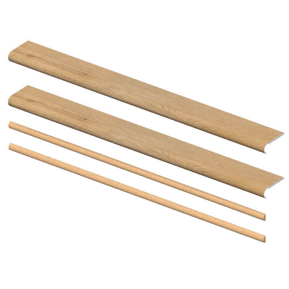 Harvest Hues Oak 6.5mm x 46in x 5in Exact Match Round Nose Open Stair Return/Landing Kit (2-Pack) price history on PriceWatchPro