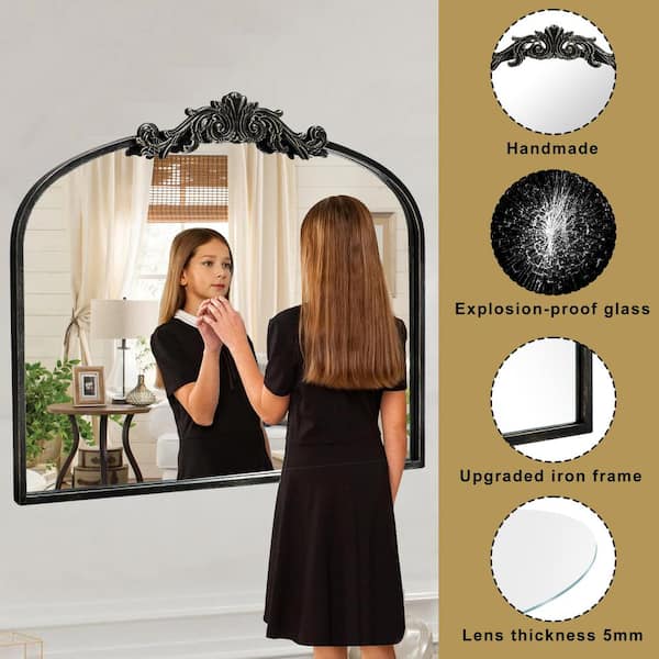 Sxiawe 35.8 in. W x 29.1 in. H Ornate Baroque Classic Vintage