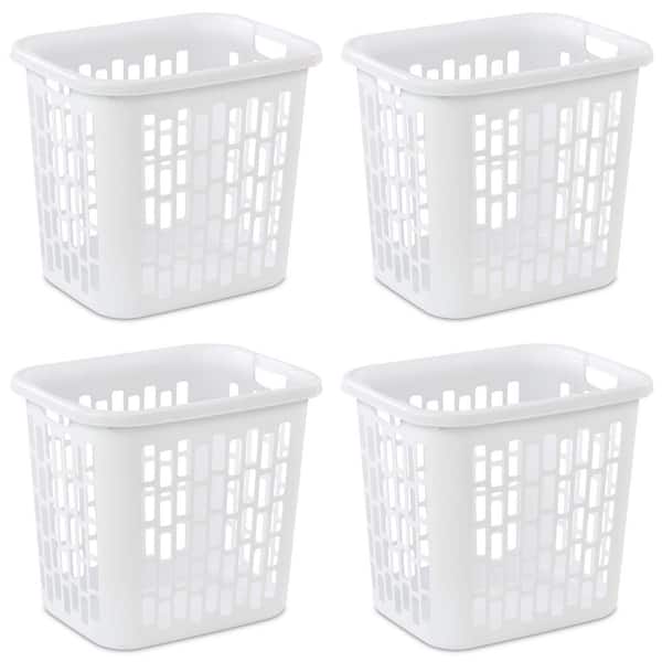 Sterilite Ultra Easy Carry Plastic Dirty Clothes Laundry Basket Hamper (4-Pack)