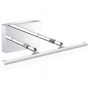 16 in. 1-Light Stainless Steel Chrome Integrated LED Bathroom Vanity Light with Acrylic Lighting Fixture