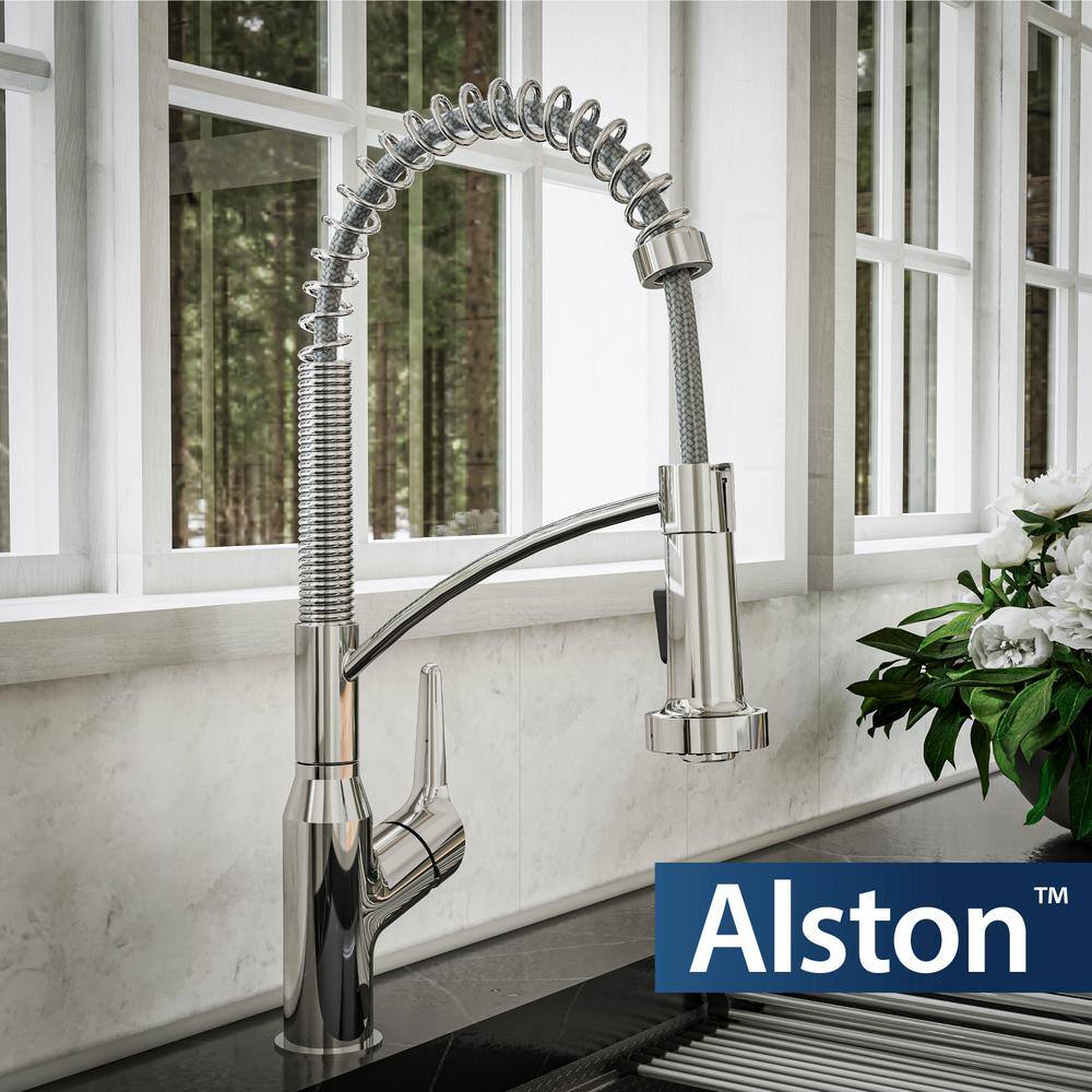 Chrome Pull-Down Touchless Kitchen Faucet with Spray