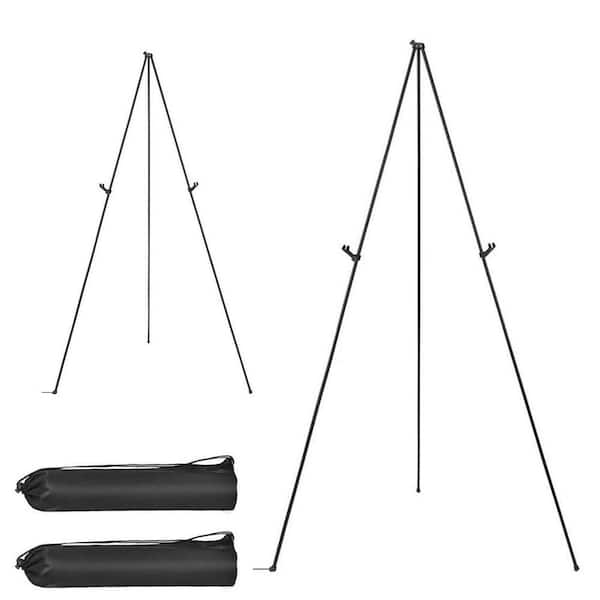 2-Pack Portable Metal Artist Easel Stand Adjustable Height Tripod