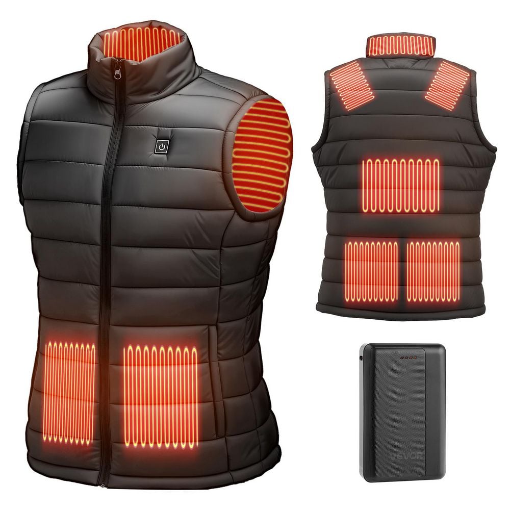 Heated Vest, Men Electric Heating Vest 16000 mAh Battery Pack, 8 Heating Zones Lightweight Rechargeable Vest, Size M price history on PriceWatchPro