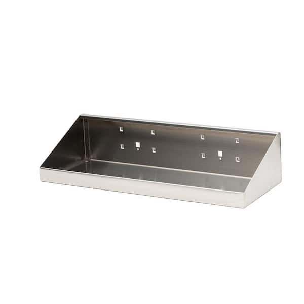 Triton Products 18 in. W x 6-1/2 in. D Stainless Steel Shelf, Quantity- 1
