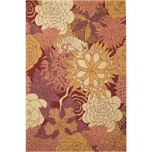 South Beach Spice doormat  3 ft. x 4 ft. Center medallion Traditional Area Rug