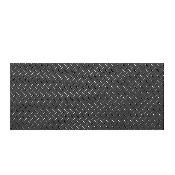 Garage Floor Roll, 7.5 x 17 ft. Garage Flooring Mat, 2.2 mm Thickened PVC Diamond Plate Floor Protector Mat, Black