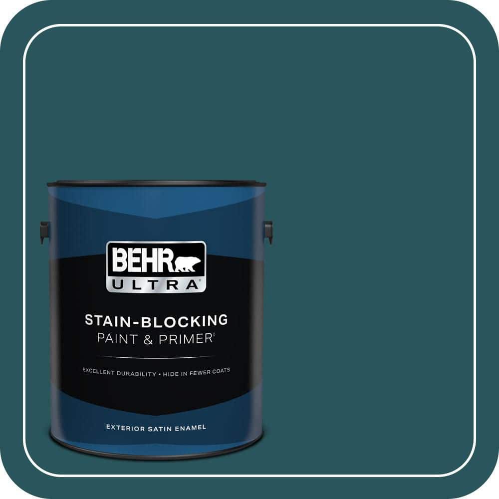 1 gal. #MQ6-1 Ocean Abyss Satin Enamel Exterior Paint & Primer price history on PriceWatchPro