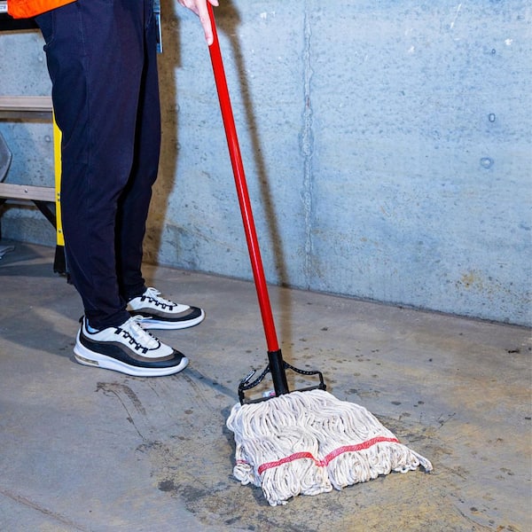 Industrial Wet Floor Mop Midoneat Wet Mop Loop End Heavy Duty Cotton - View #3