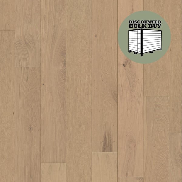 ASPEN FLOORING Bolivar White Oak 3/8 in. T x 7.5 in. W Tongue and Groove W-Brushed Engineered Hardwood Flooring (1757.70 sqft/pallet)
