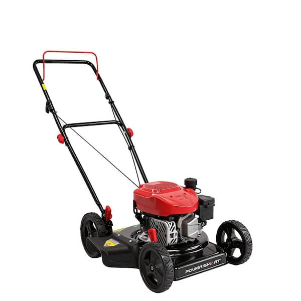 18 in. Gas Push Lawn Mower, 144cc OHV Engine with Side Discharge, 5-Position Height Adjustment