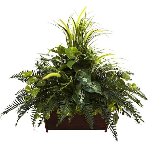 32 in. Green Fern Artificial Plant 1-Pack