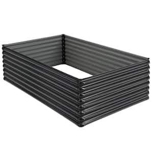 71 in. x 20.5 in. x 43.5 in. Large Galvanized Metal Garden Bed Outdoor Raised Planter Box for Vegetable Flower Fruit